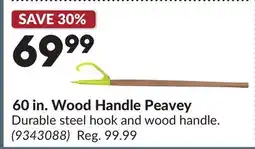 Princess Auto 60 in. Wood Handle Peavey offer