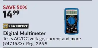 Princess Auto Digital Multimeter offer