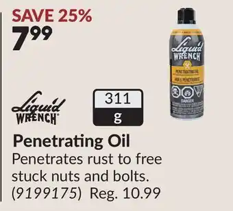 Princess Auto Penetrating Oil offer