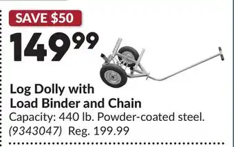 Princess Auto Log Dolly with Load Binder and Chain offer