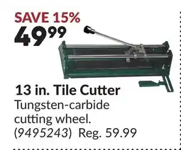 Princess Auto 13 in. Tile Cutter offer