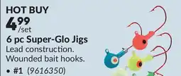 Princess Auto 6 pc Super-Glo Jigs offer