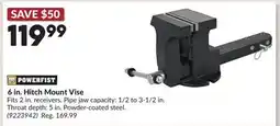 Princess Auto 6 in. Hitch Mount Vise offer