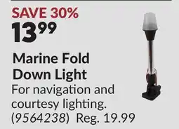 Princess Auto Marine Fold Down Light offer