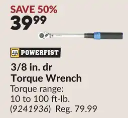 Princess Auto 3/8 in. dr Torque Wrench offer