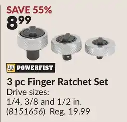 Princess Auto 3 pc Finger Ratchet Set offer
