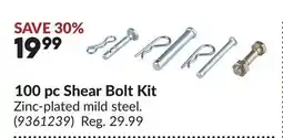 Princess Auto 100 pc Shear Bolt Kit offer