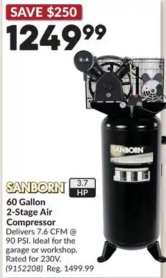 Princess Auto 60 Gallon 2-Stage Air Compressor offer