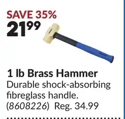 Princess Auto 1 lb Brass Hammer offer
