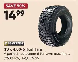 Princess Auto 13 x 4.00-6 Turf Tire offer