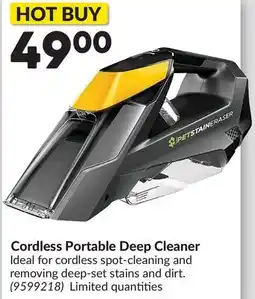 Princess Auto Cordless Portable Deep Cleaner offer