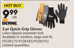 Princess Auto BERNE 3 pr Quick-Grip Gloves offer
