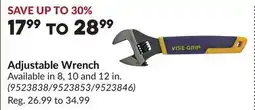 Princess Auto Adjustable Wrench offer