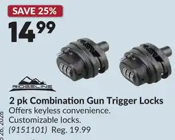 Princess Auto 2 pk Combination Gun Trigger Locks offer
