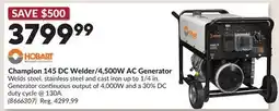 Princess Auto Champion 145 DC Welder/4,500W AC Generator offer
