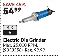 Princess Auto Electric Die Grinder offer
