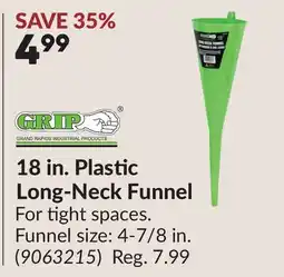 Princess Auto 18 in. Plastic Long-Neck Funnel offer