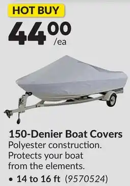 Princess Auto 14 to 16 ft 150-Denier Boat Covers offer