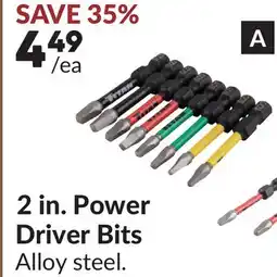 Princess Auto 8 pc #0, 1, 2 and 3 Square (2 each) 2 in. Power Driver Bits offer