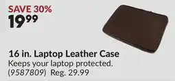 Princess Auto 16 in. Laptop Leather Case offer