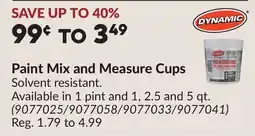 Princess Auto Paint Mix and Measure Cups offer