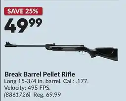 Princess Auto Break Barrel Pellet Rifle offer