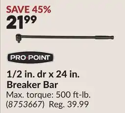 Princess Auto 1/2 in. dr x 24 in. Breaker Bar offer