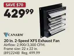 Princess Auto 20 in. 2-Speed XFS Exhaust Fan offer