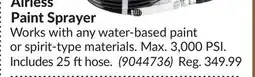Princess Auto Airless Paint Sprayer offer