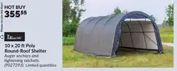 Princess Auto 10 x 20 ft Poly Round-Roof Shelter offer