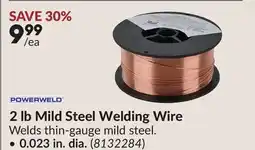 Princess Auto 0.023 in. dia. 2 lb Mild Steel Welding Wire offer