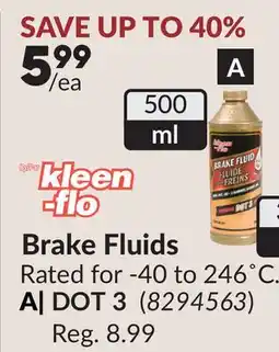 Princess Auto Brake Fluids offer