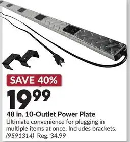 Princess Auto 48 in. 10-Outlet Power Plate offer