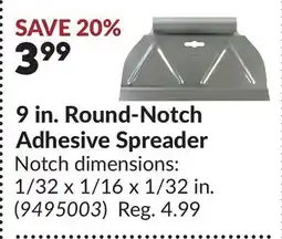 Princess Auto 9 in. Round-Notch Adhesive Spreader offer