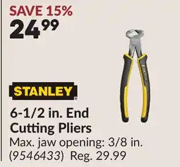 Princess Auto STANLEY 6-1/2 in. End Cutting Pliers offer