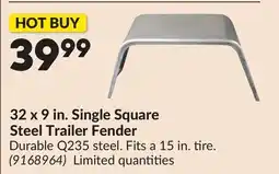 Princess Auto 32 x 9 in. Single Square Steel Trailer Fender offer