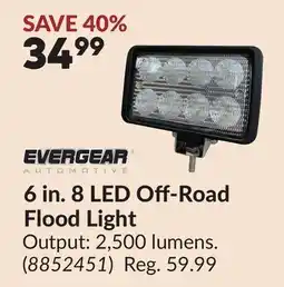 Princess Auto 6 in. 8 LED Off-Road Flood Light offer