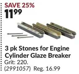 Princess Auto 3 pk Stones for Engine Cylinder Glaze Breaker offer
