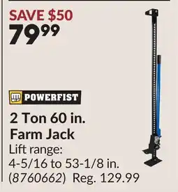 Princess Auto 2 Ton 60 in. Farm Jack offer