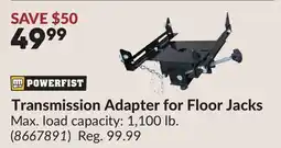 Princess Auto Transmission Adapter for Floor Jacks offer