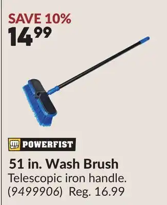 Princess Auto 51 in. Wash Brush offer