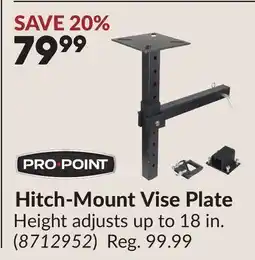 Princess Auto Hitch-Mount Vise Plate offer