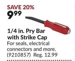 Princess Auto 1/4 in. Pry Bar with Strike Cap offer