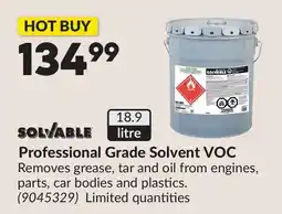 Princess Auto Professional Grade Solvent VOC offer