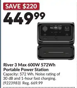 Princess Auto River 3 Max 600W 572Wh Portable Power Station offer
