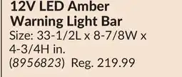 Princess Auto 12V LED Amber Warning Light Bar offer