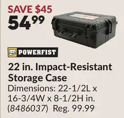 Princess Auto 22 in. Impact Resistant Storage Case offer