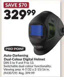 Princess Auto Auto-Darkening Dual-Colour Digital Helmet offer