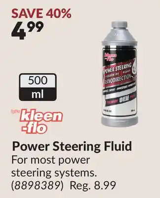 Princess Auto Power Steering Fluid offer