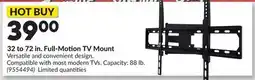 Princess Auto 32 to 72 in. Full-Motion TV Mount offer